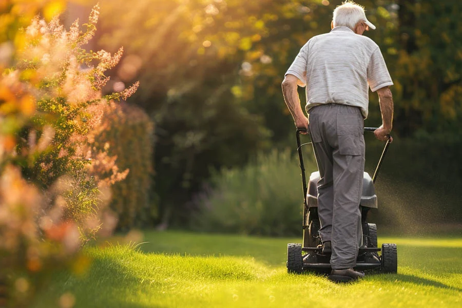 small battery operated lawn mower