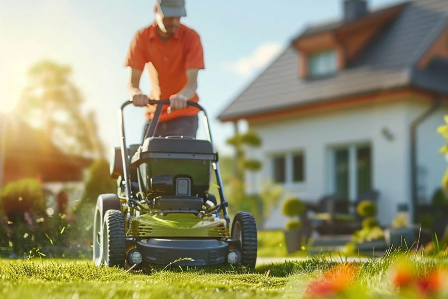 small battery operated lawn mower